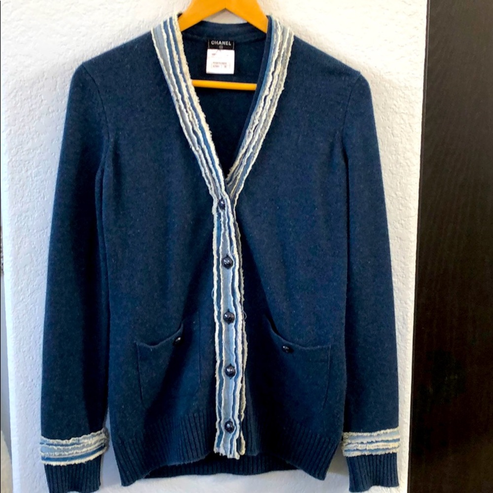 Chanel school girl cardigan sweater